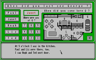 Sherlock Holmes atari screenshot